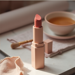 Velvet Glow Buildable Lipstick - Natural Beige