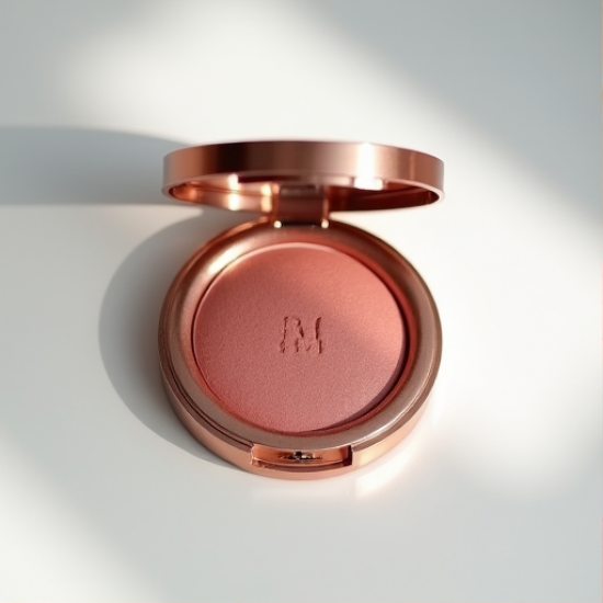 Radiant Rose Gold Shimmer Blush