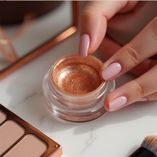 Luxe Copper Shimmer Eyeshadow Pot