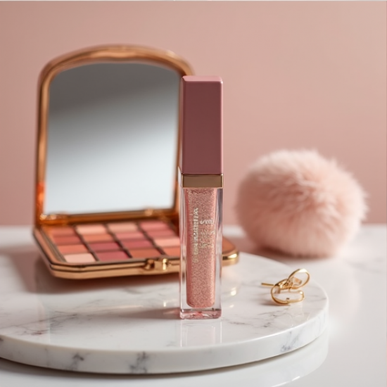 Radiant Rose Gold Shimmer Lip Lacquer