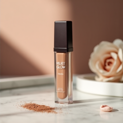 Velvet Glow Liquid Matte Eyeshadow - Nude Bliss