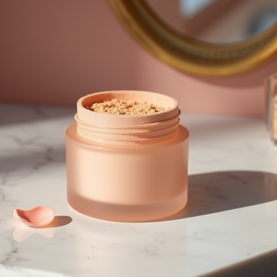 Soft-Focus Apricot Powder