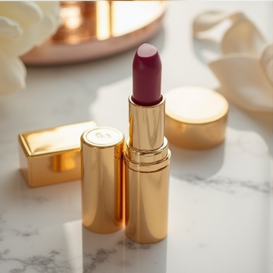 Golden Elegance Lipstick Case