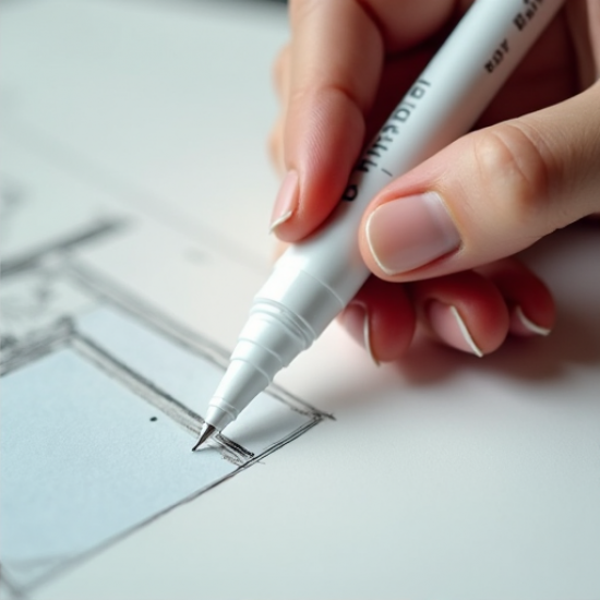 Artisan White Graphic Liner